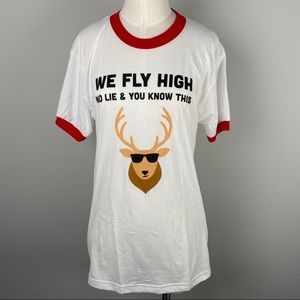 -SALE 5 for 20- NWOT-Christmas Reindeer Long Top-Medium